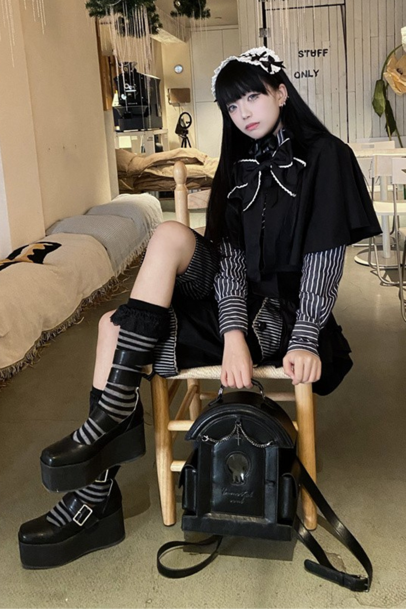 Gothic Pain Lolita Skull Bag
