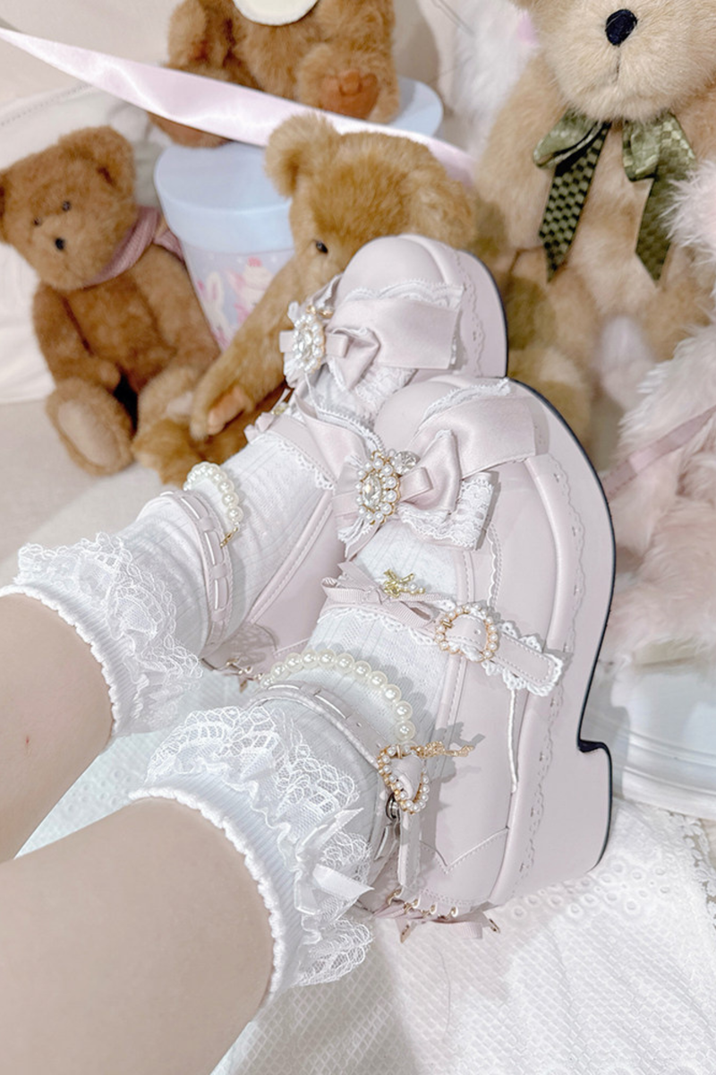 Sweet Girly Lace-up Shoes