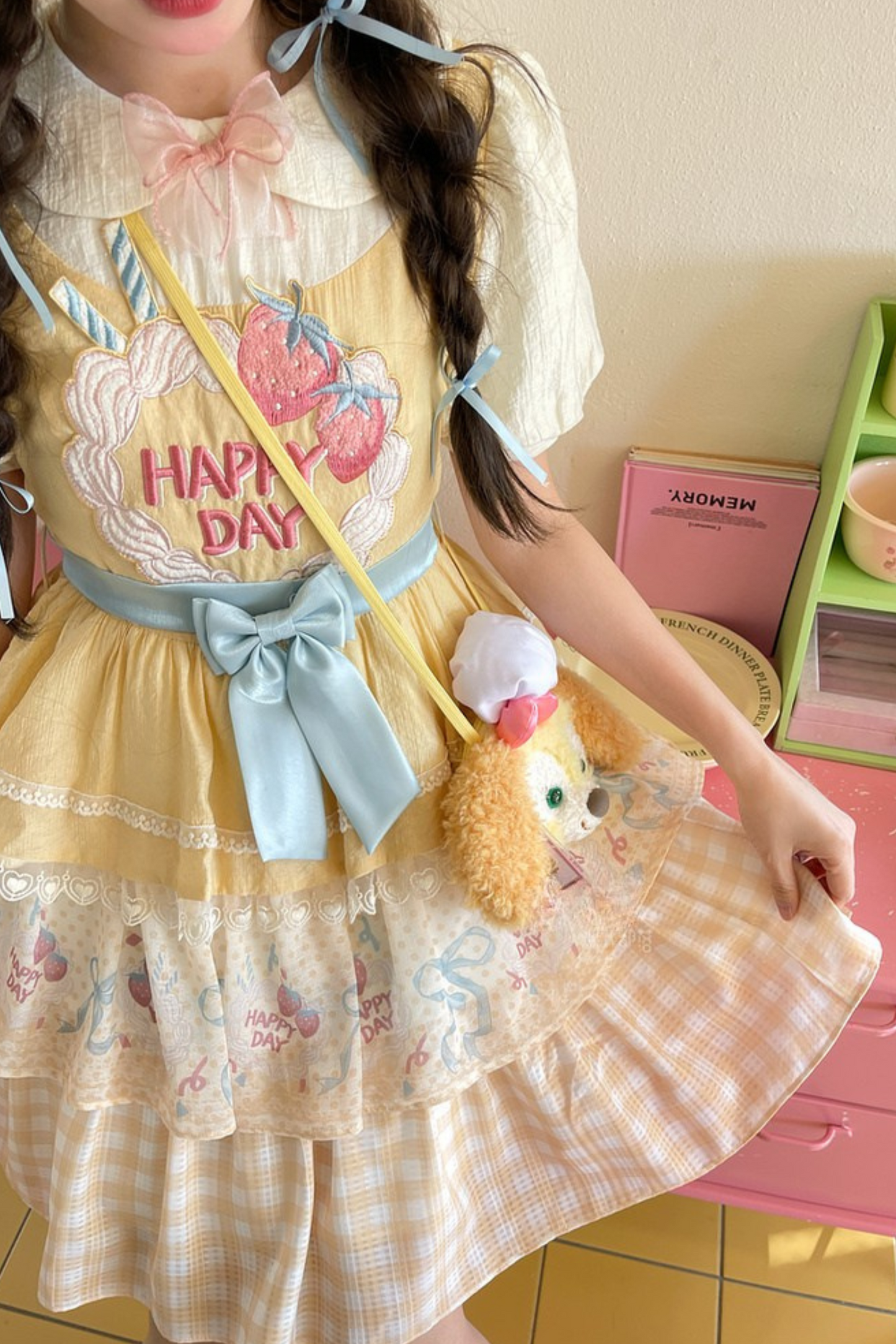 [pre-order] Daily Ribbon Tiered Doll Light Lolita Dress