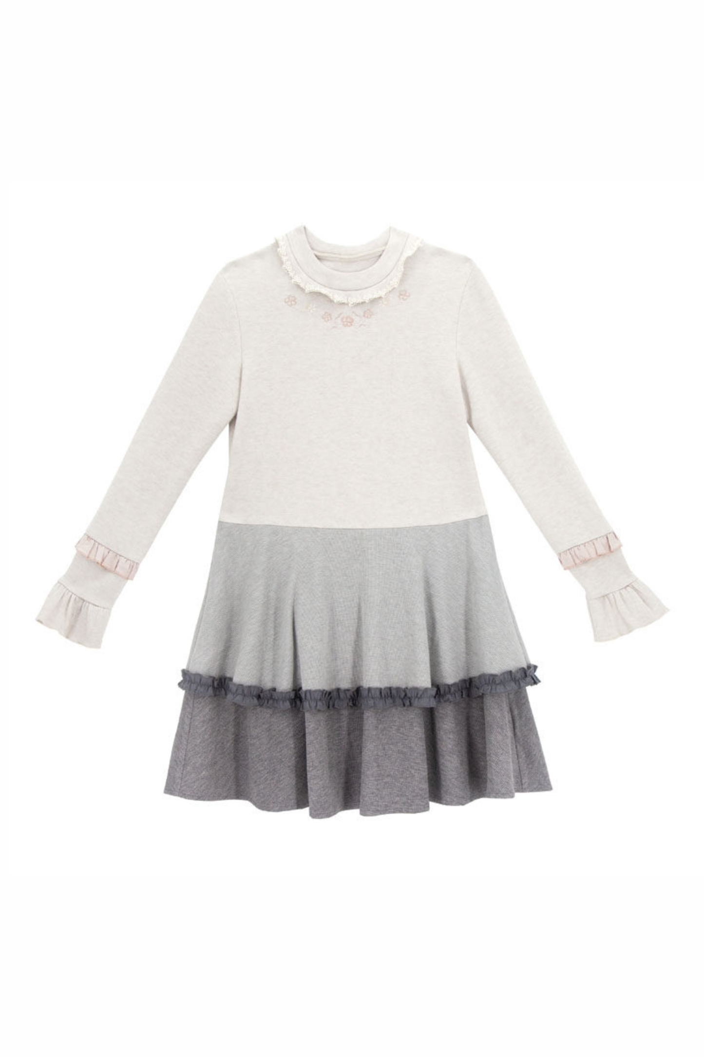 Ballet Tiered Knit Dress + Vest