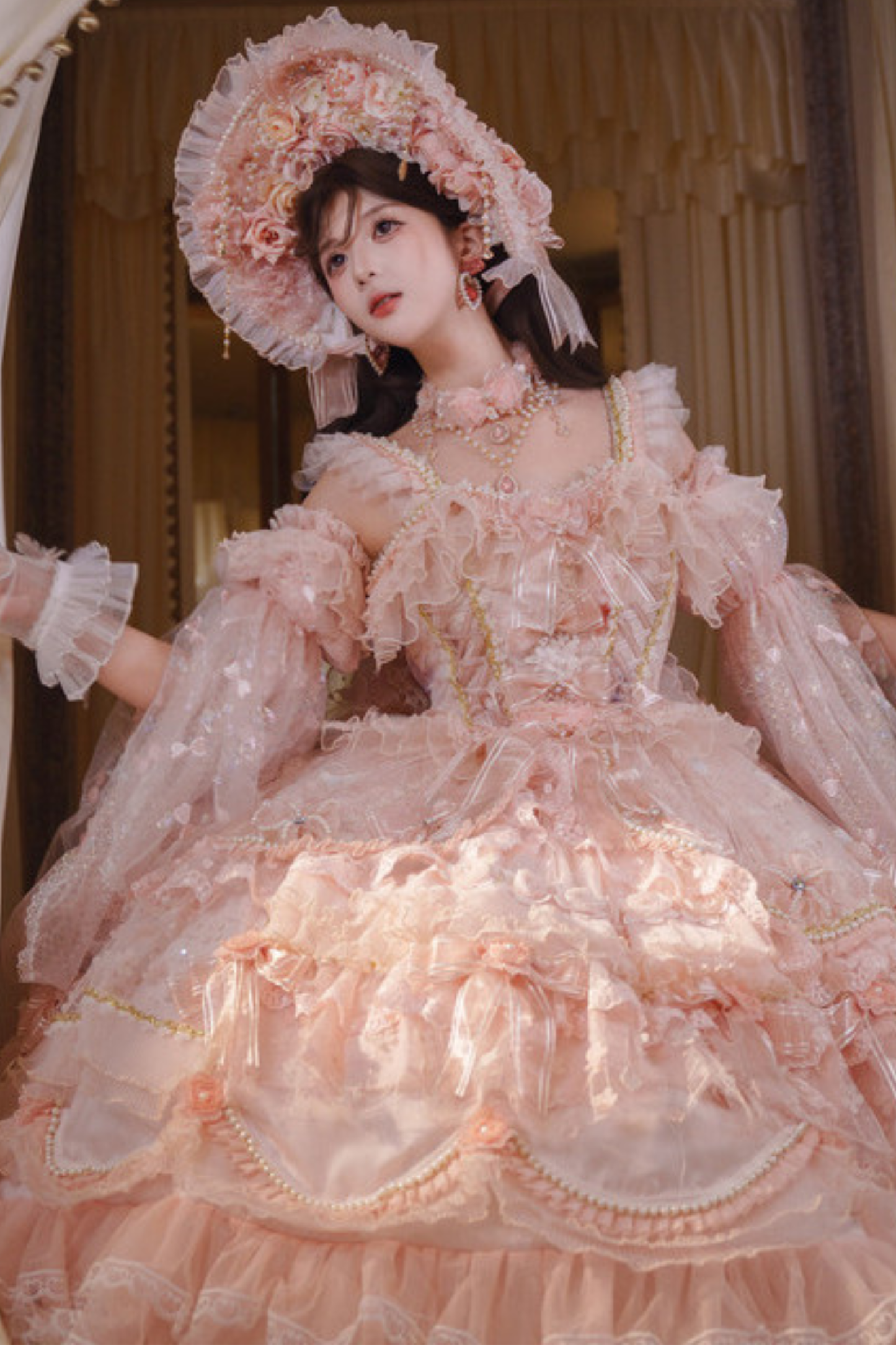 Sweet Flower Tea Party Medium Lolita Dress