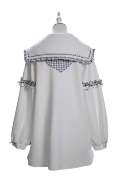 Check Sailor Loose Top
