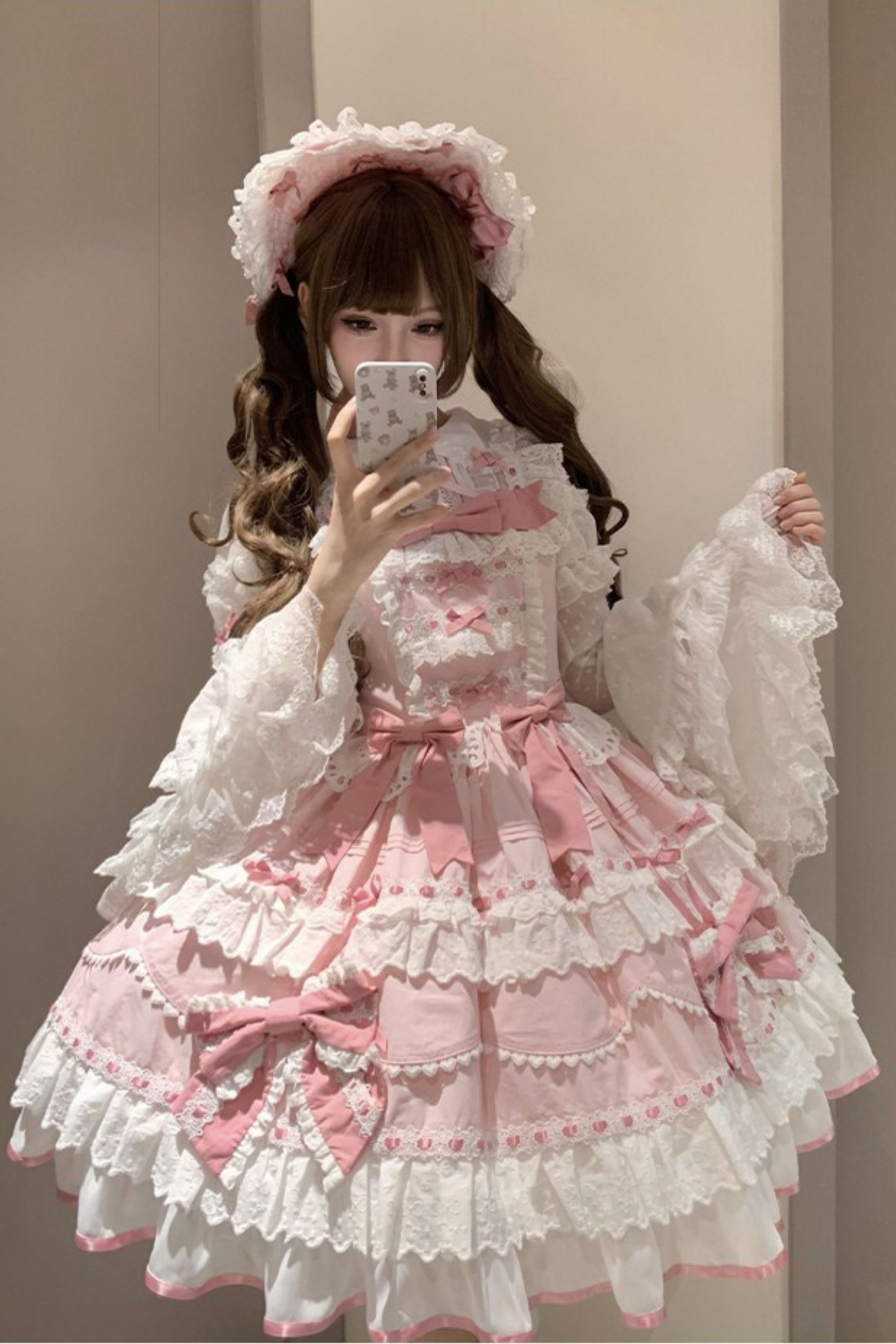 [pre-order] Lily's Tea Party Antique Lolita Dress Complete