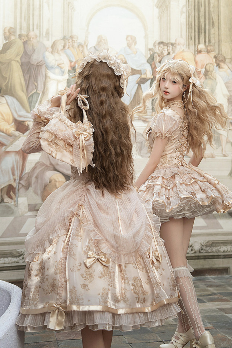 [pre-order Deadline: April 3] Gilded Fantasy Lolita Dress + Jumper Skirt
