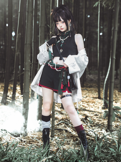 White Chinese-style Prince Lolita Set