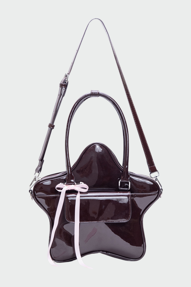 Chocolate Star Ribbon Y2k Bag