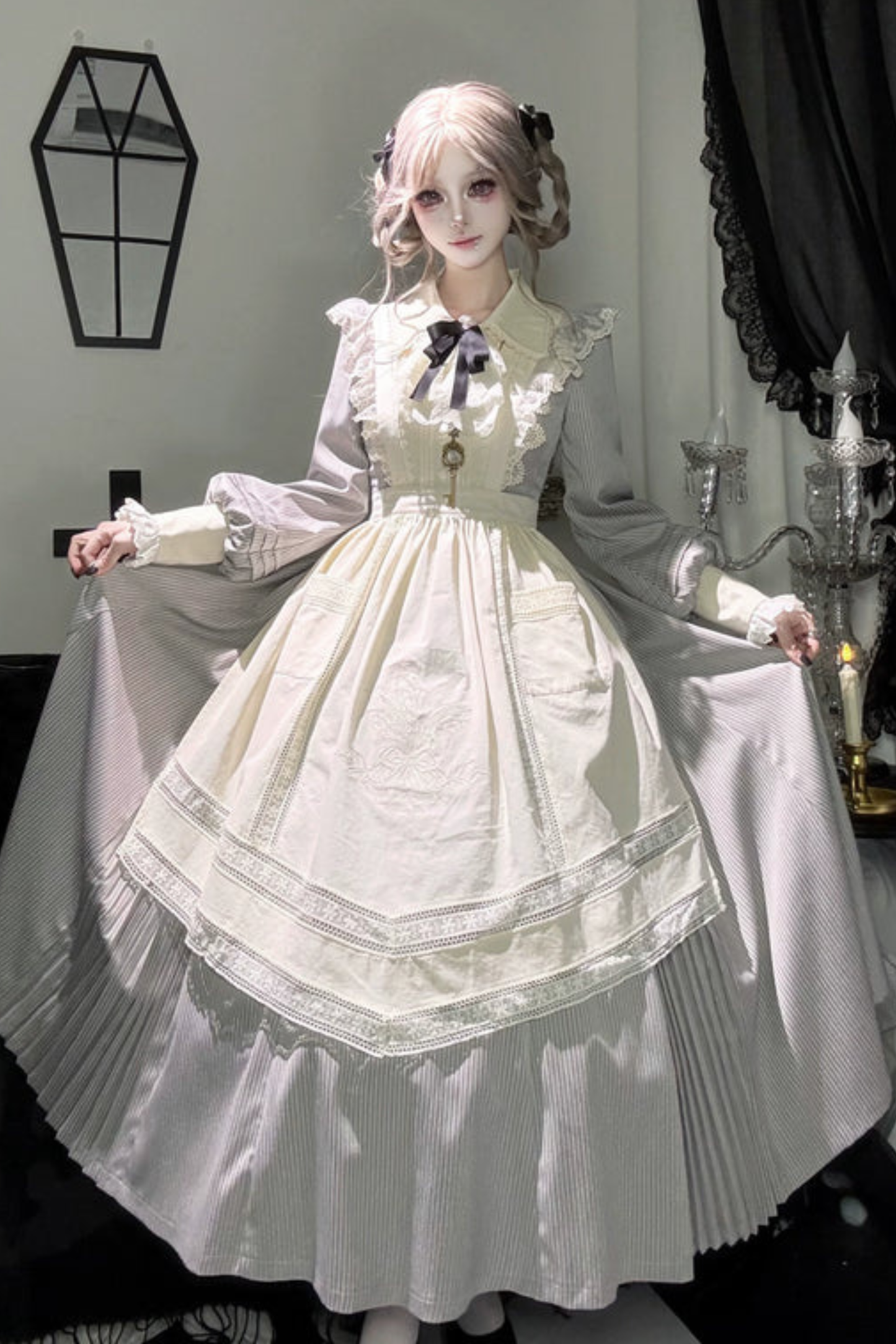 Retro Lolita Dress + Apron