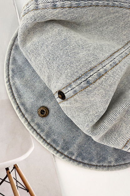 Denim Cat Ear Beret