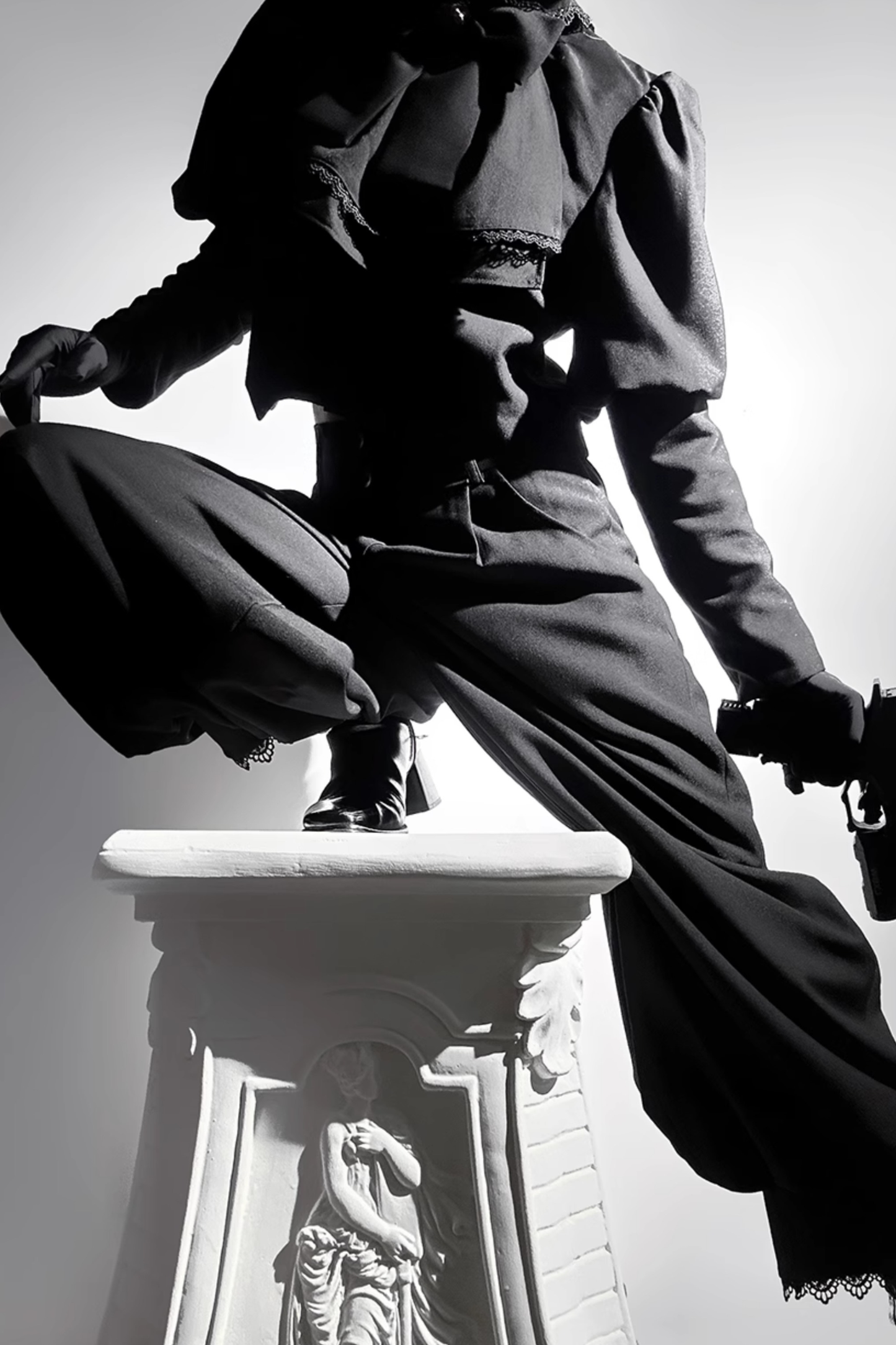 Retro Gothic Lolita Jacket + Pants