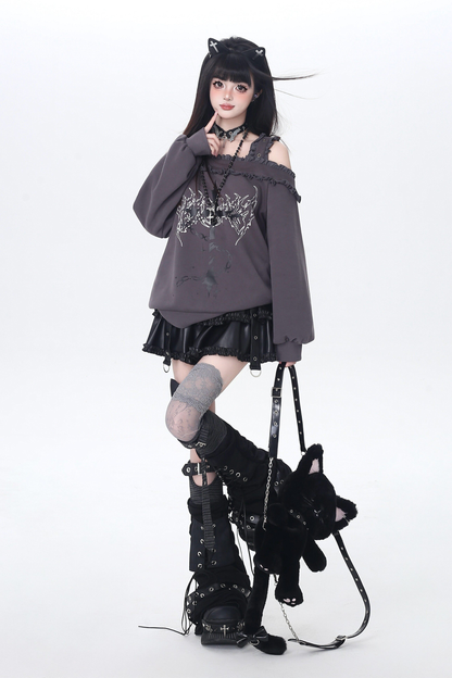 Cross Silence One-shoulder Top