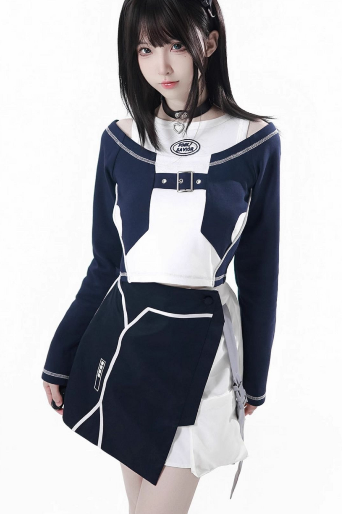Subculture Cargo Short Coat + Jumper Skirt + Skirt + Leg Warmers