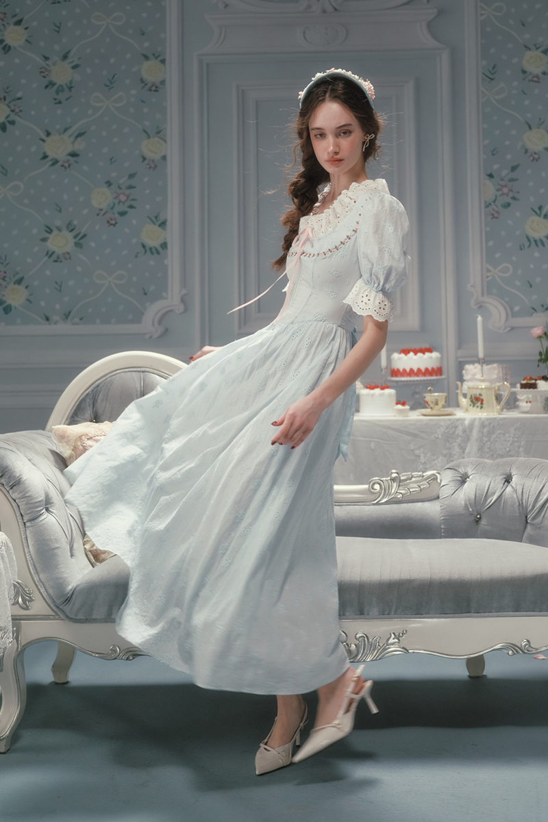 Elysee Cotton Fishbone Dress