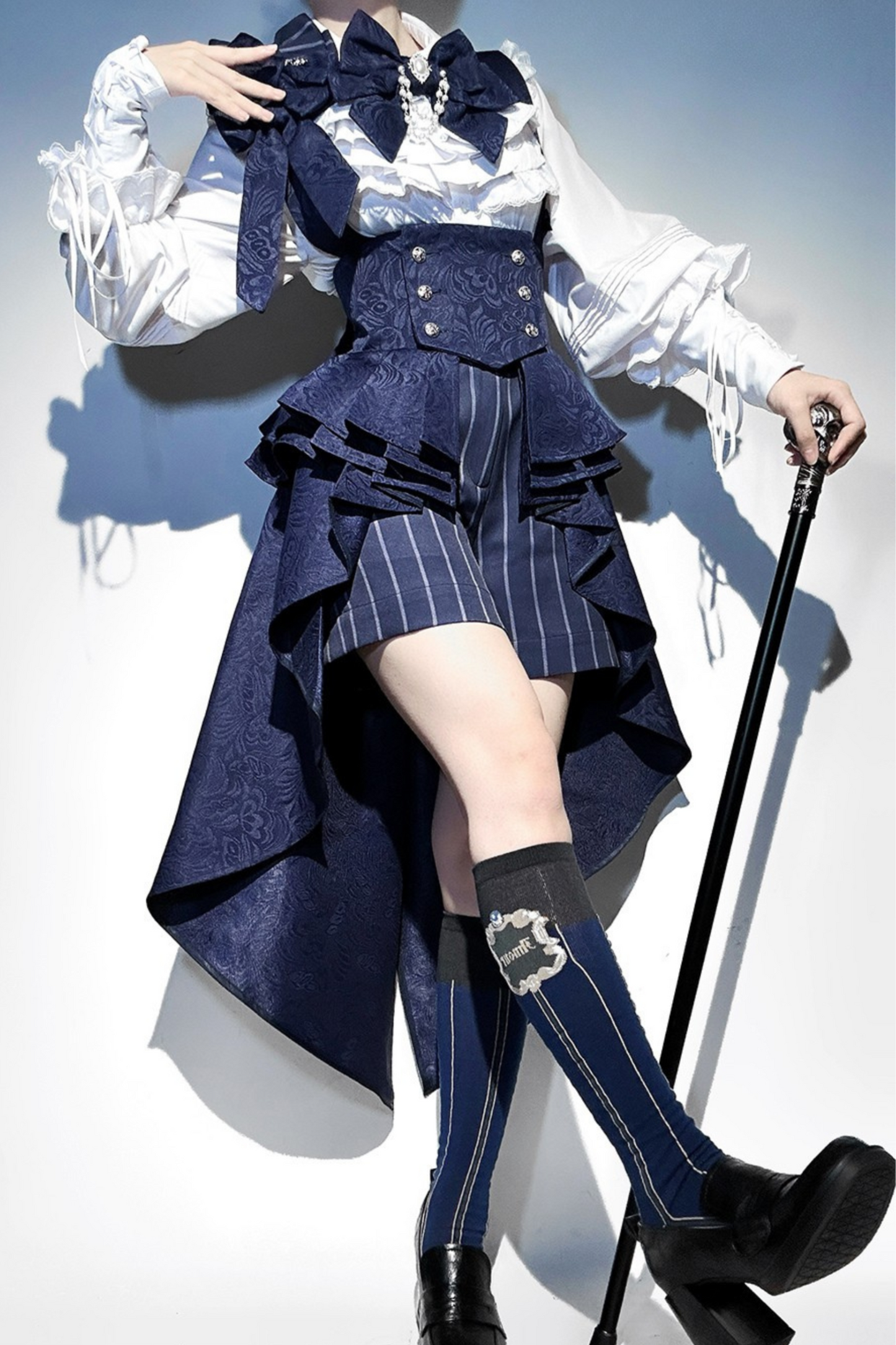 Rabbit Theater Sapphire Blue Prince Bunny Ear Outfit Set + Accessories
