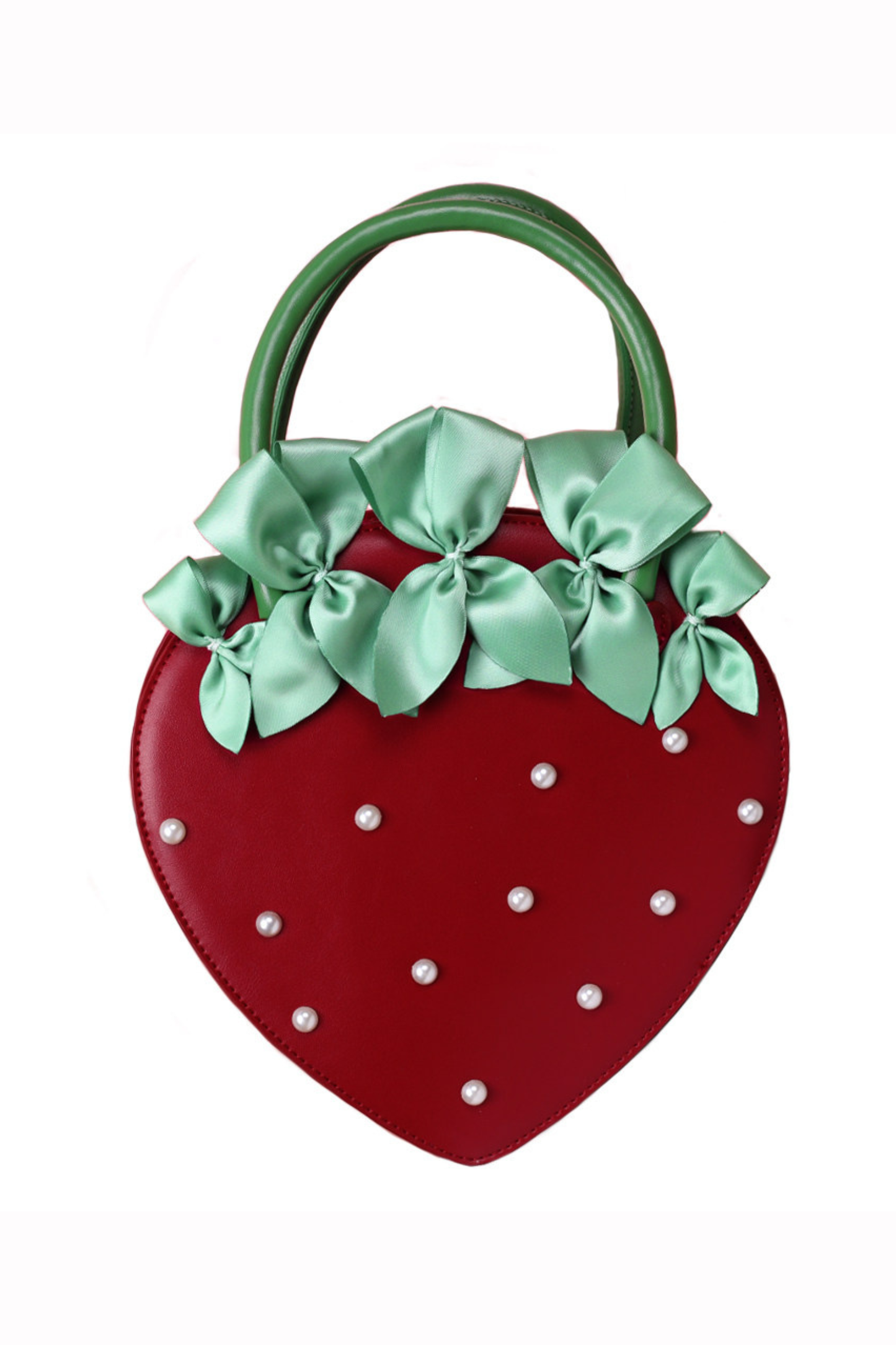 Strawberry Pearl Bow Handbag