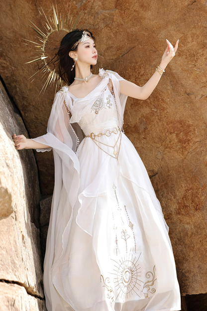 Fairy Classical Lolita Camisole Dress + Hooded Cape
