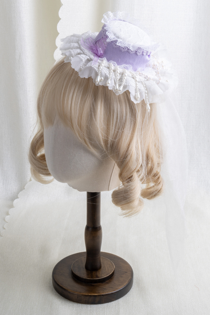 Lace Hat Lolita Clip