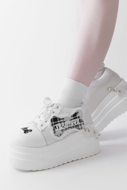 Rock and Roll Subculture Platform Sneakers