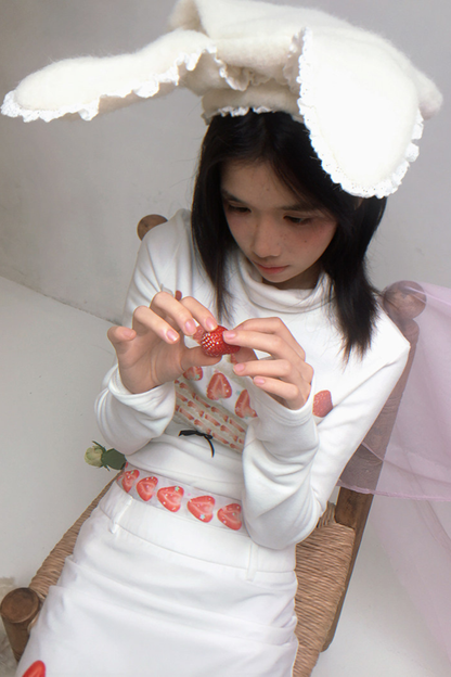 Lace Rabbit Ears Beret