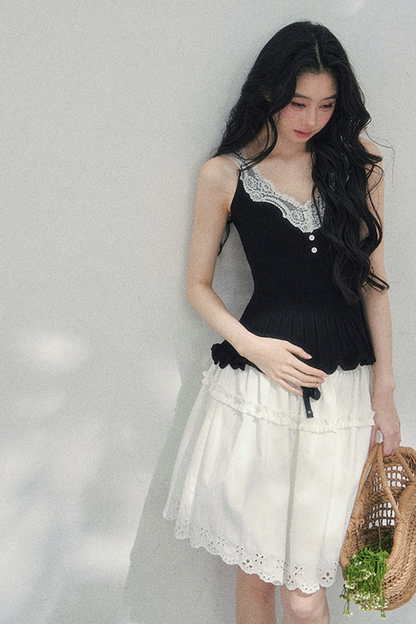French Lace Jacket + Camisole