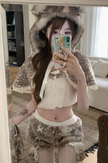 Bambi Cloak + Camisole + Pants