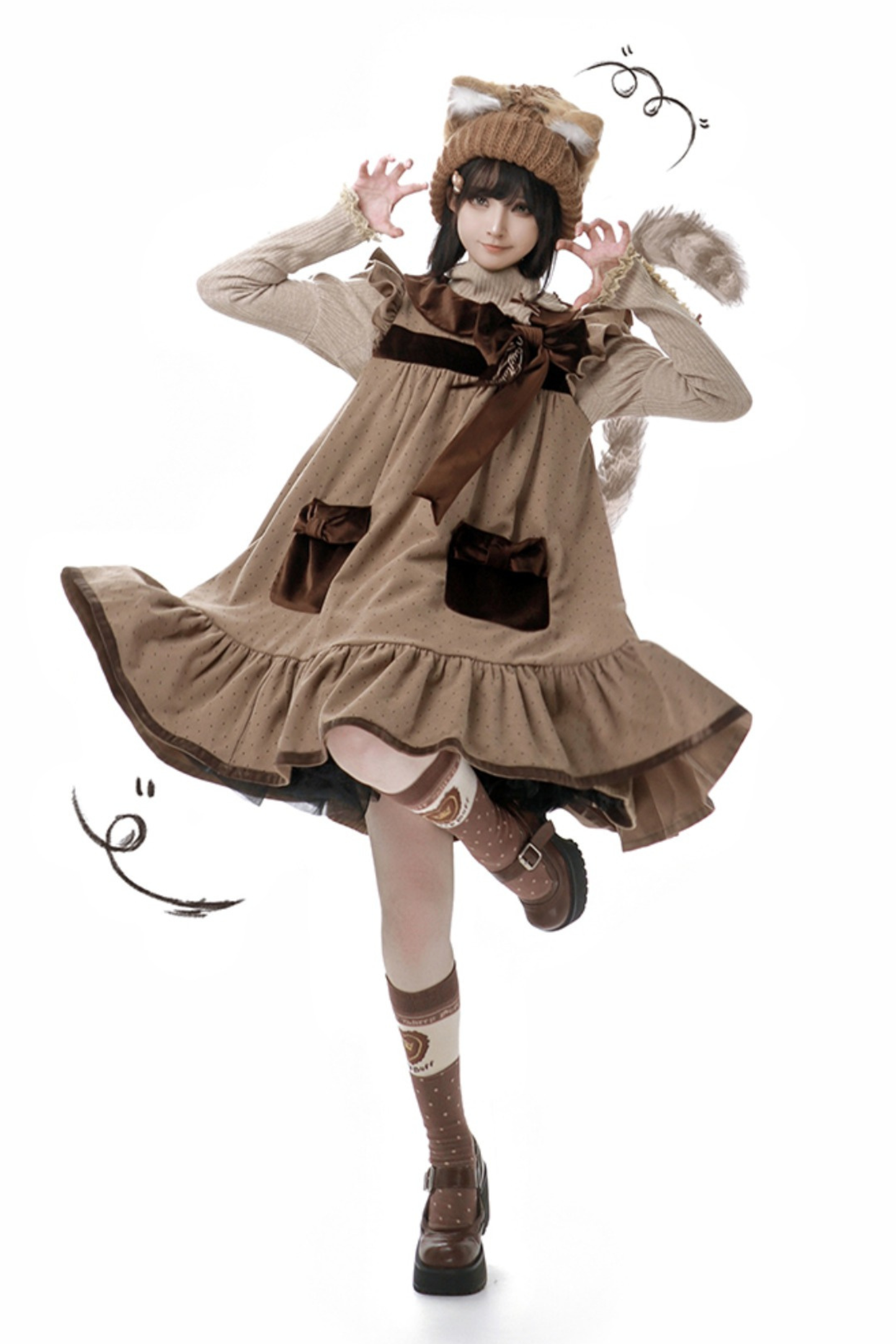 Edelweiss Fly Sleeve Dress