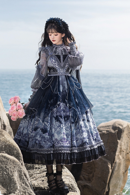 Angel Garden Blue Jsk + Loose Shirt