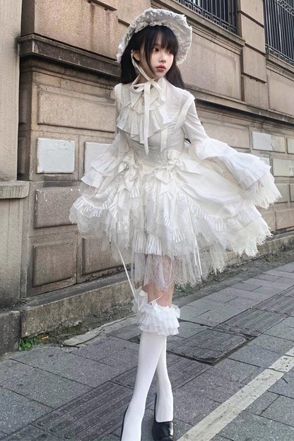Gothic Bird Lolita Jumper Skirt + Pumpkin Pants Skirt + Curtain Skirt