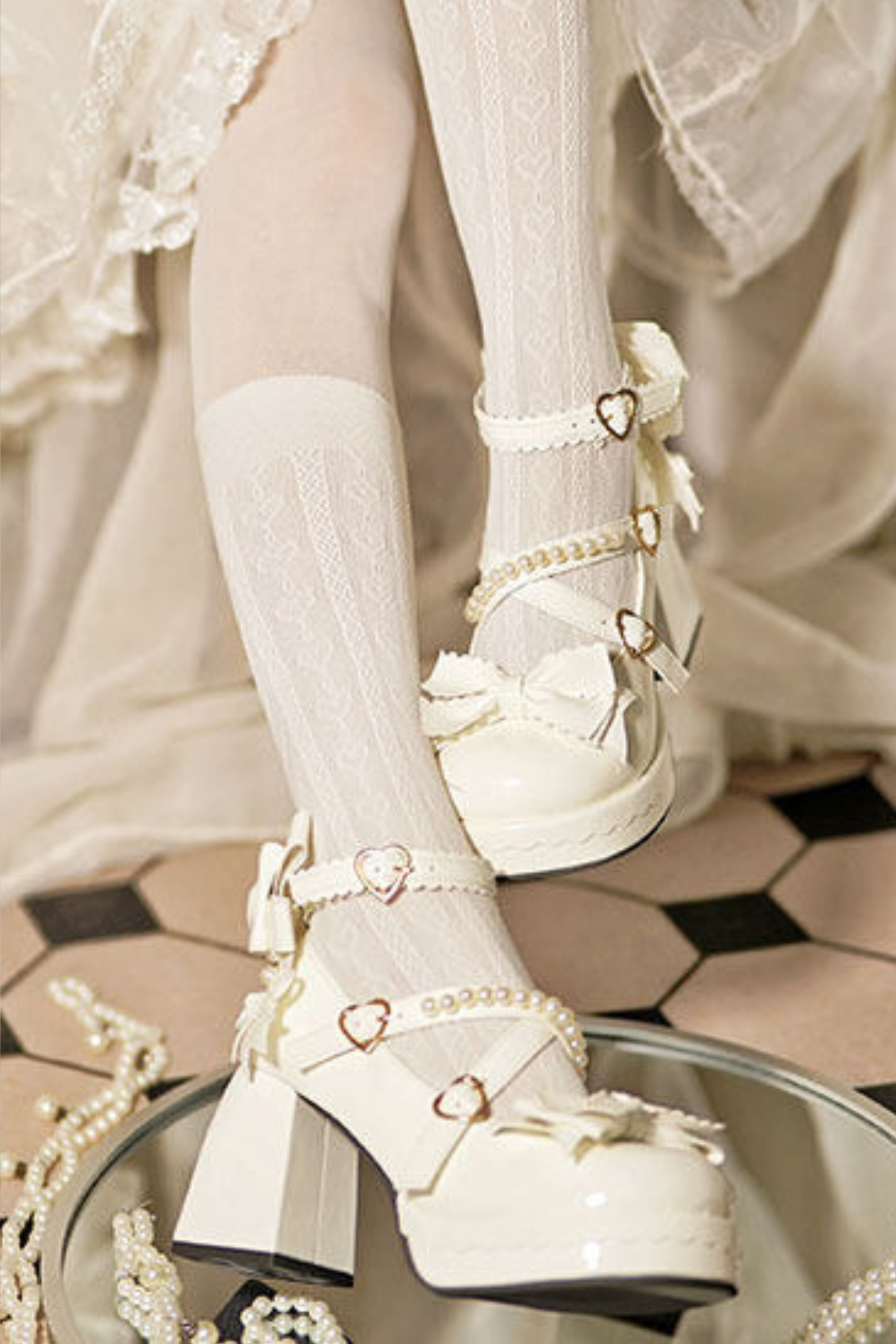 Sweet Ribbon Lolita Heels