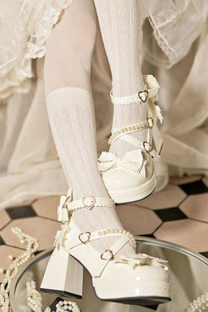 Sweet Ribbon Lolita Heels