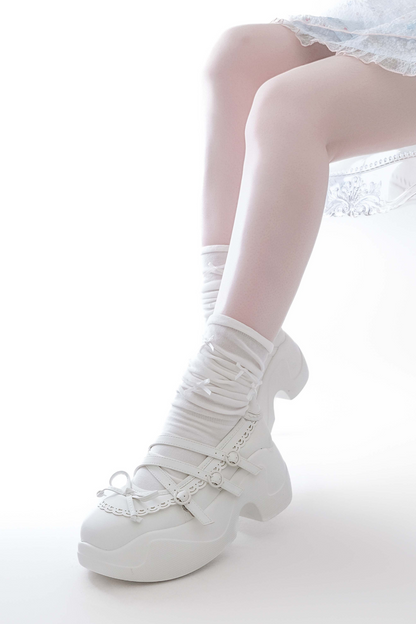 Sweet Slim Ribbon Shoes