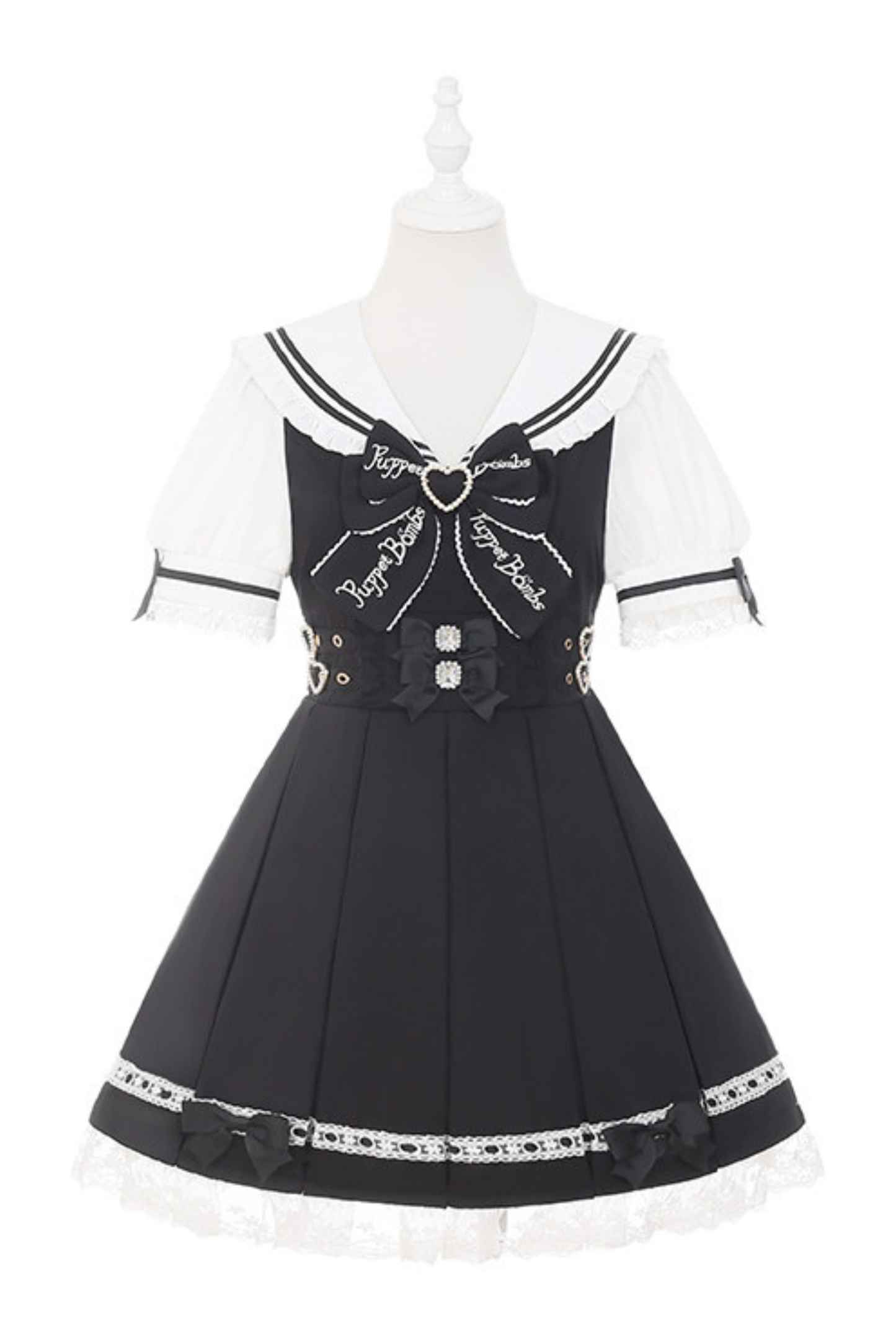 Dark Sweet Lace Sailor Dress