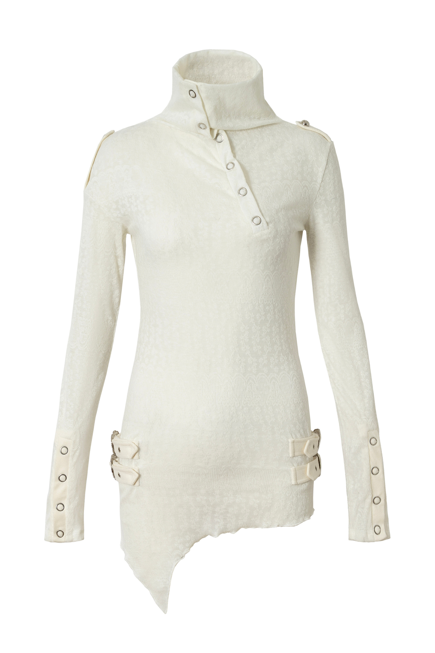 Retro Asymmetric Knit Sweater