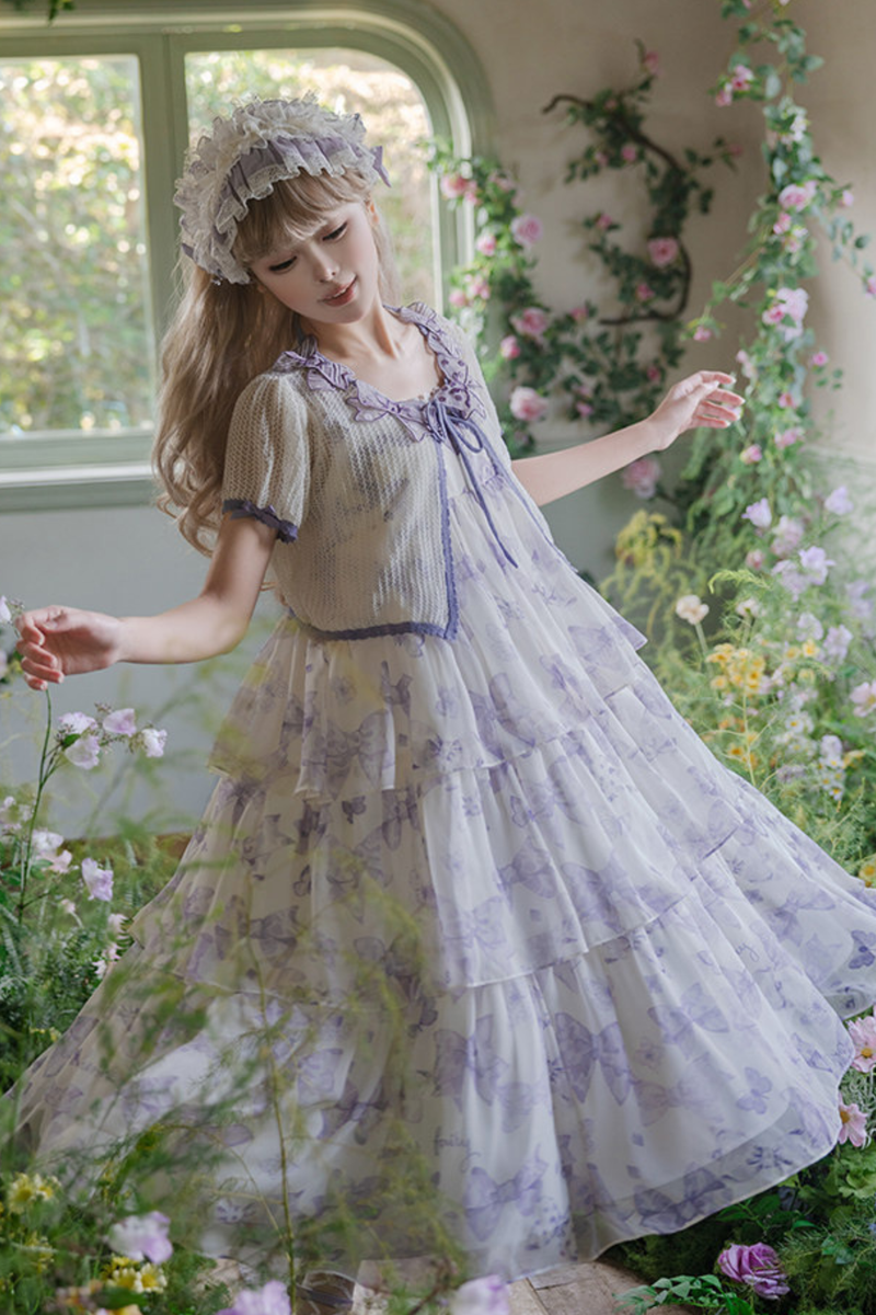 Evergarden Lolita Dress + Shirt + Cardigan