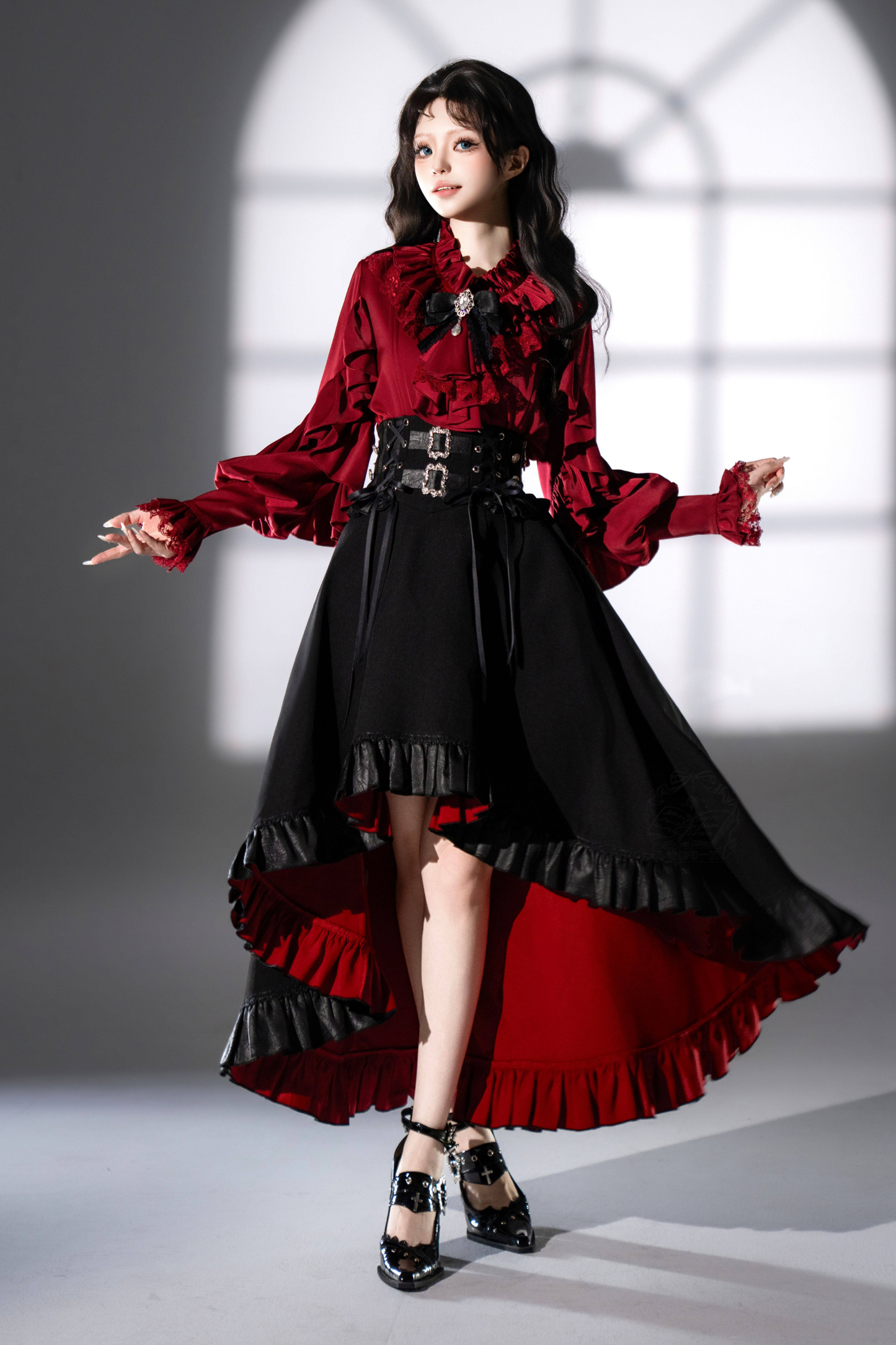 [pre-order Deadline: March 16] Classical Lolita Shirt + Asymmetrical Skirt + Fishtail Skirt + Shorts