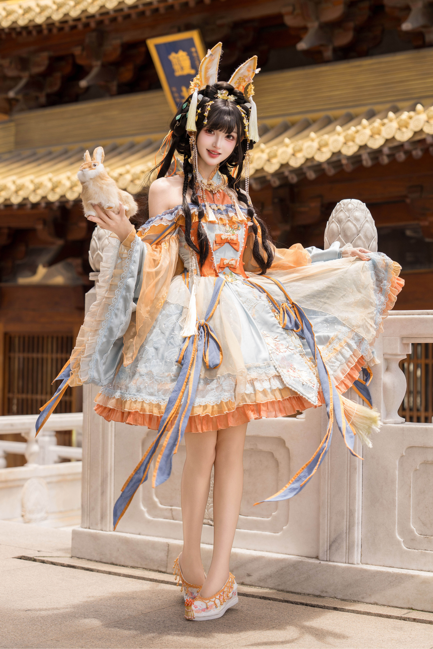 Jade Rabbit Lolita Dress + Headband