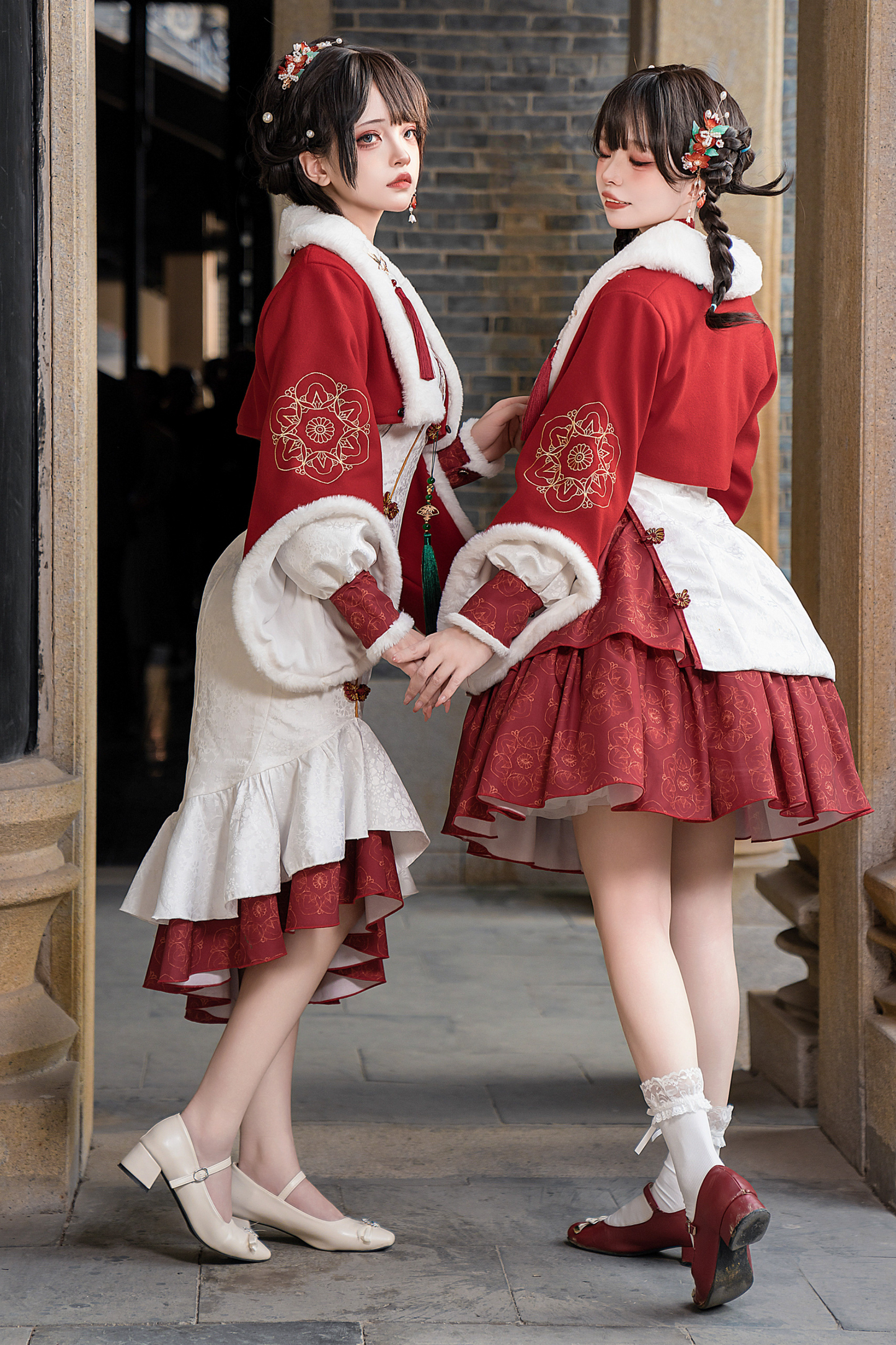 Snow Chinese-style Girly Dress