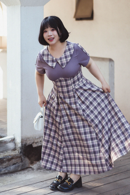 Retro Plaid Lolita Dress