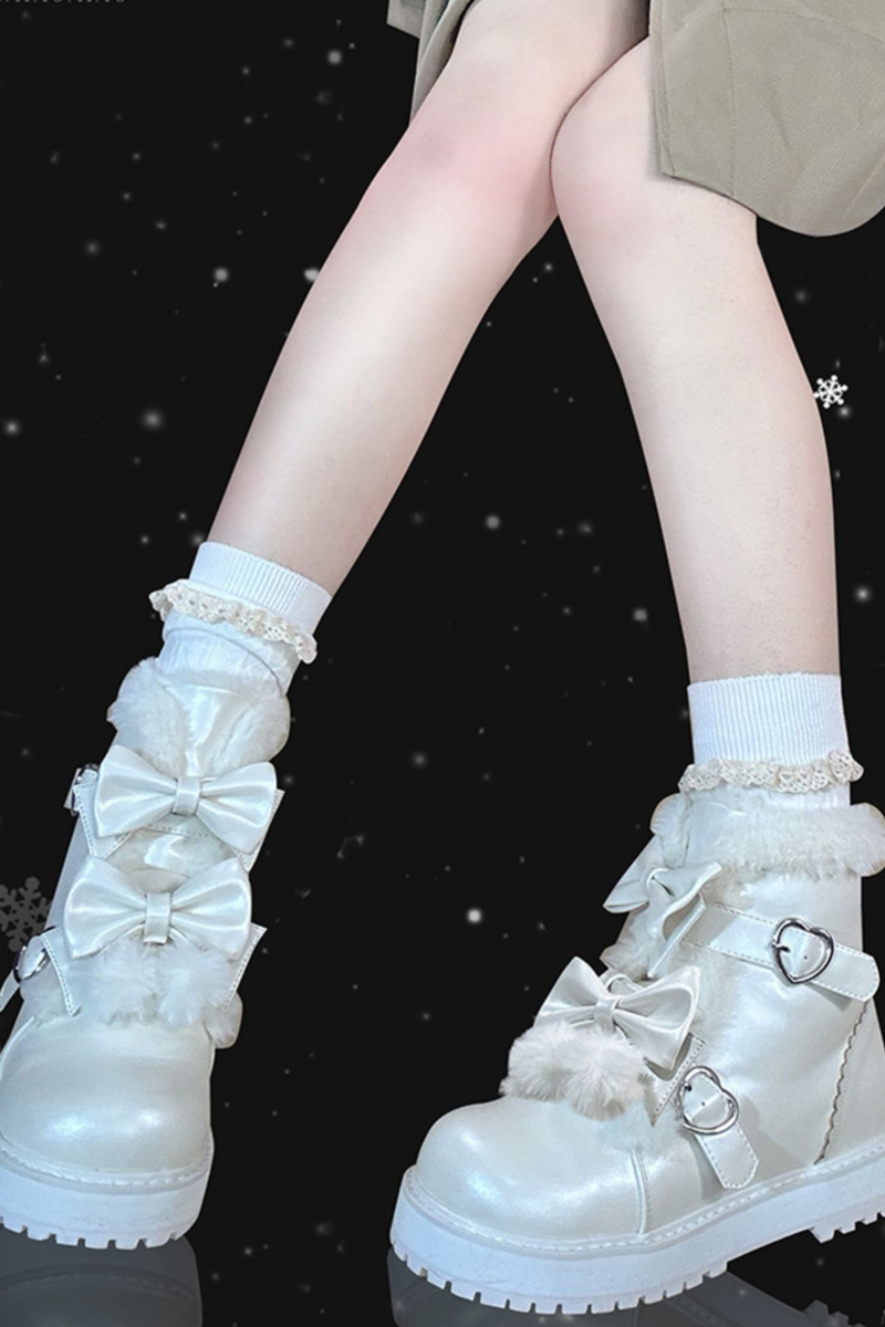 Ribbon Platform Sole Boots