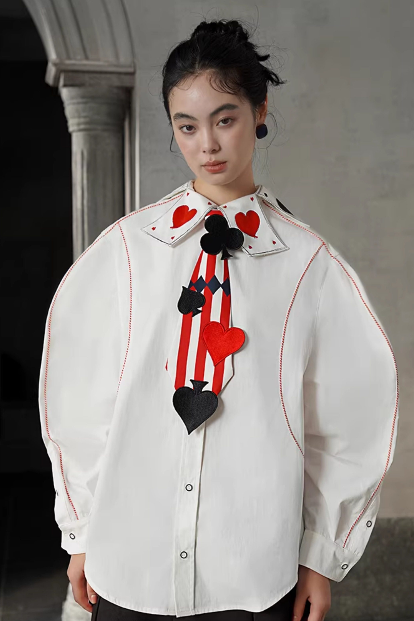Playing Card Fantasy Color Blouse