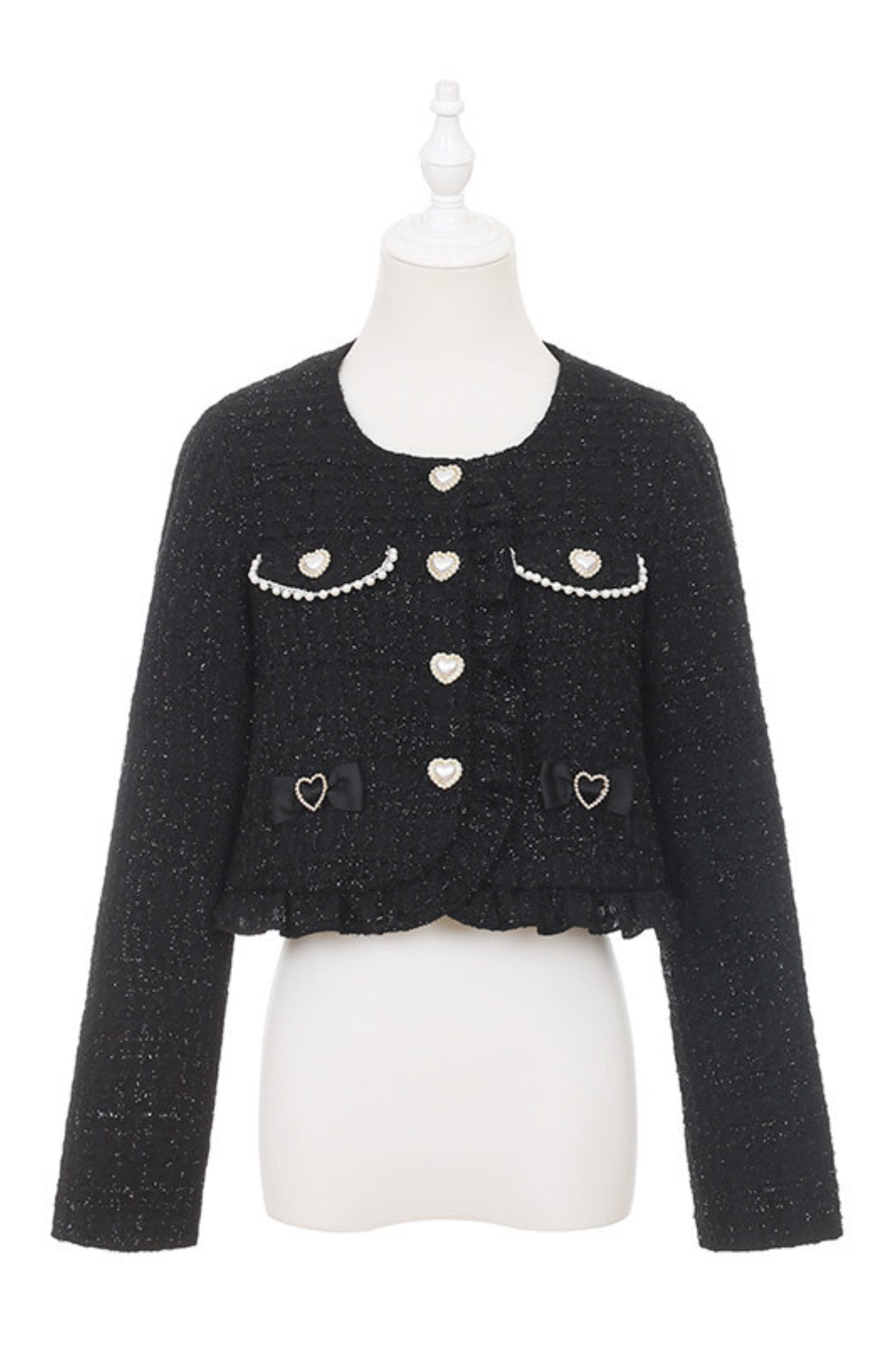 Dark Sweet Tweed Jacket + Shirt + Skirt + Clip