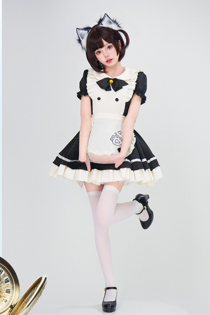 Black and White Cat Maid Set