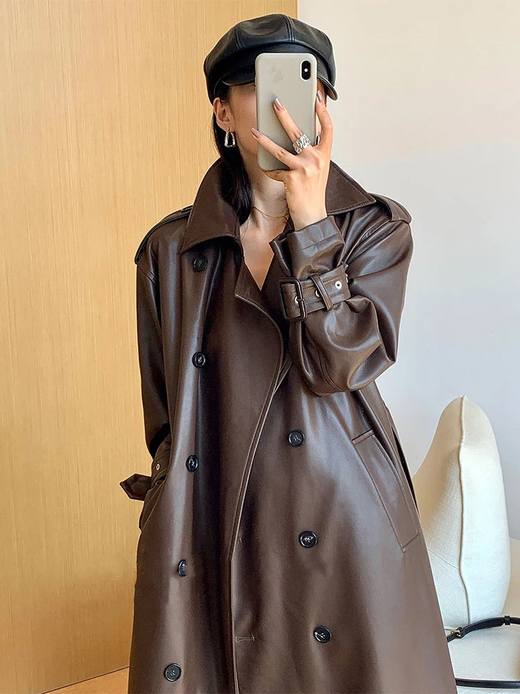 Leather Trench Coat