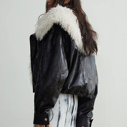 Faux Fur Coat Black