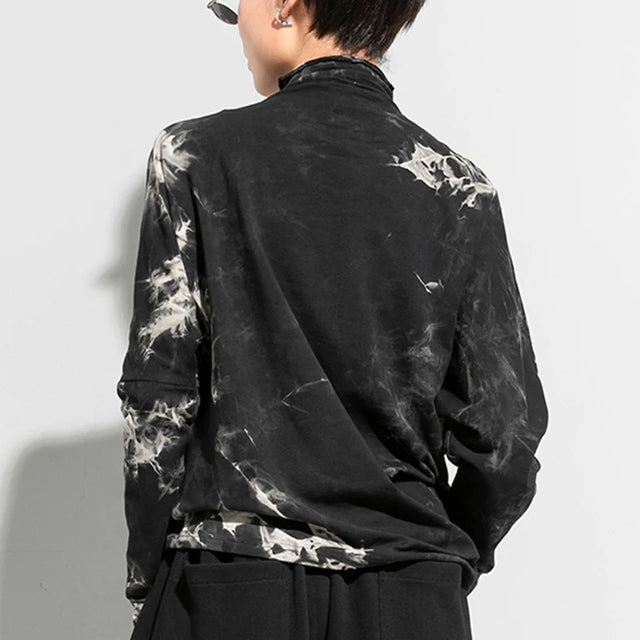 Gothic Long Sleeve Top Black