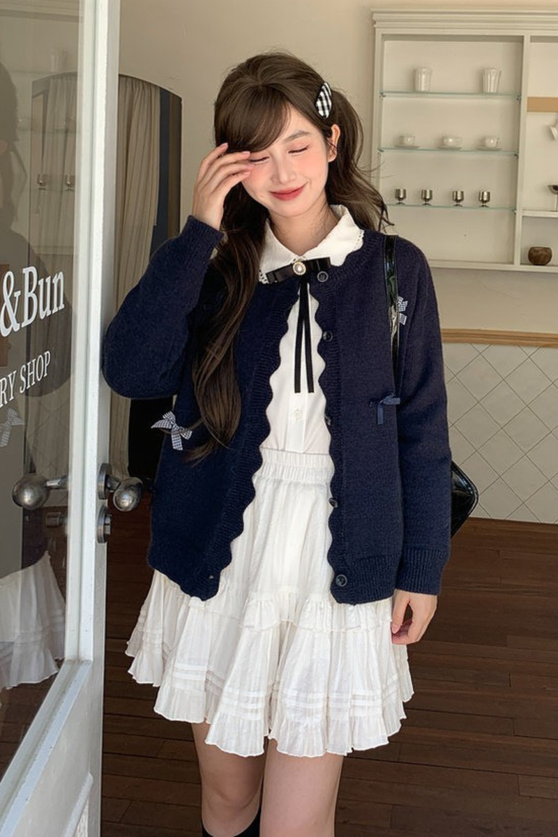 Sweet Ribbon Knit Cardigan