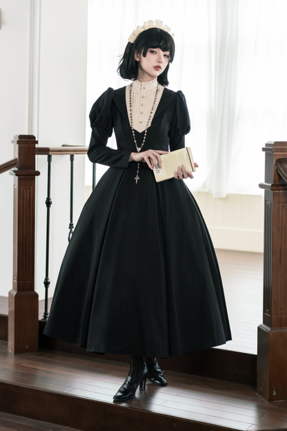 Gothic Flared Long Lolita Dress