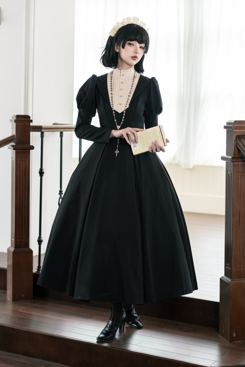 Gothic Flared Long Lolita Dress