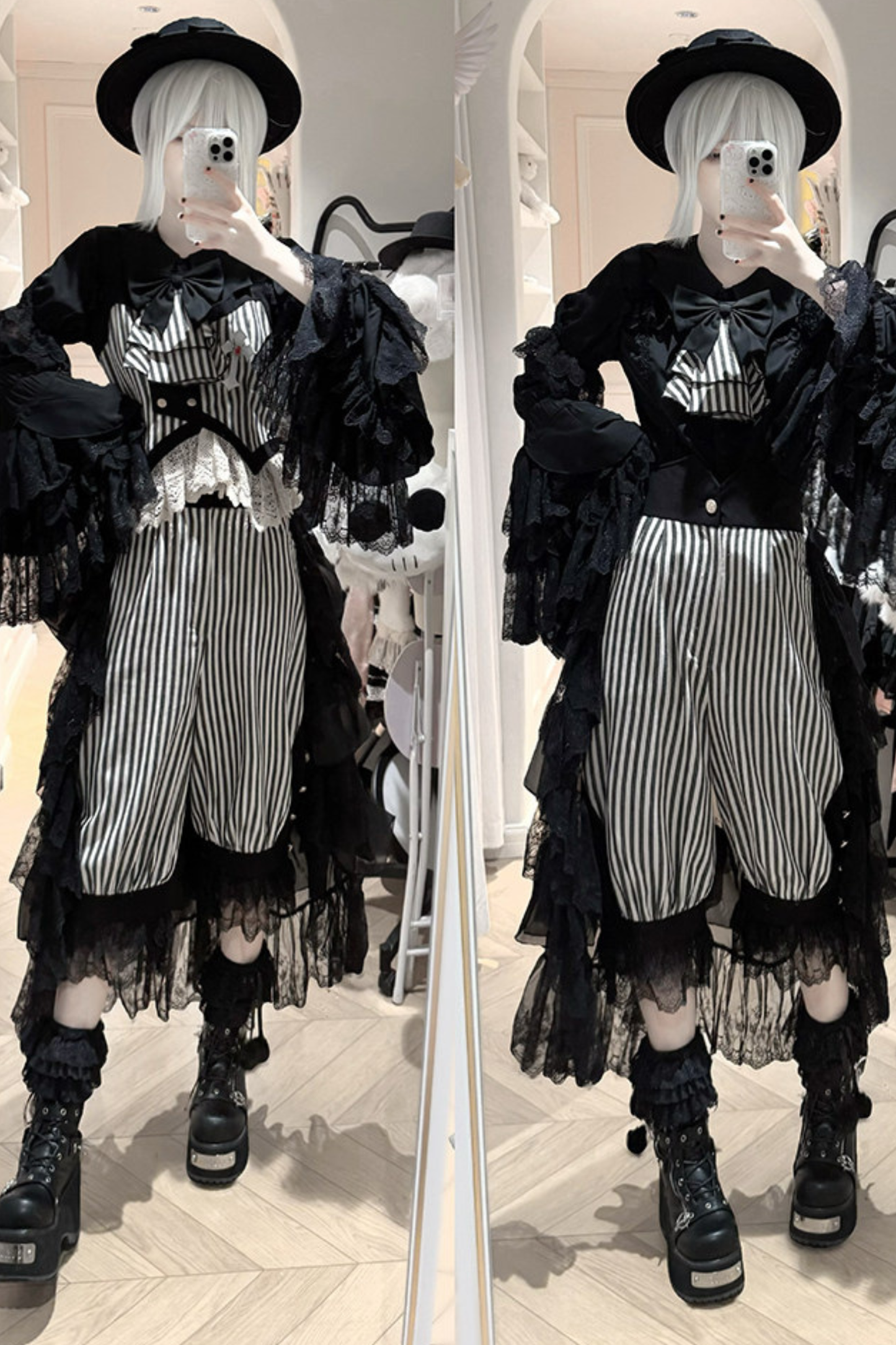 [pre-order Deadline: April 27] Striped Gothic Vest + Shirt + Pants + Skirt + Tail + Accessories