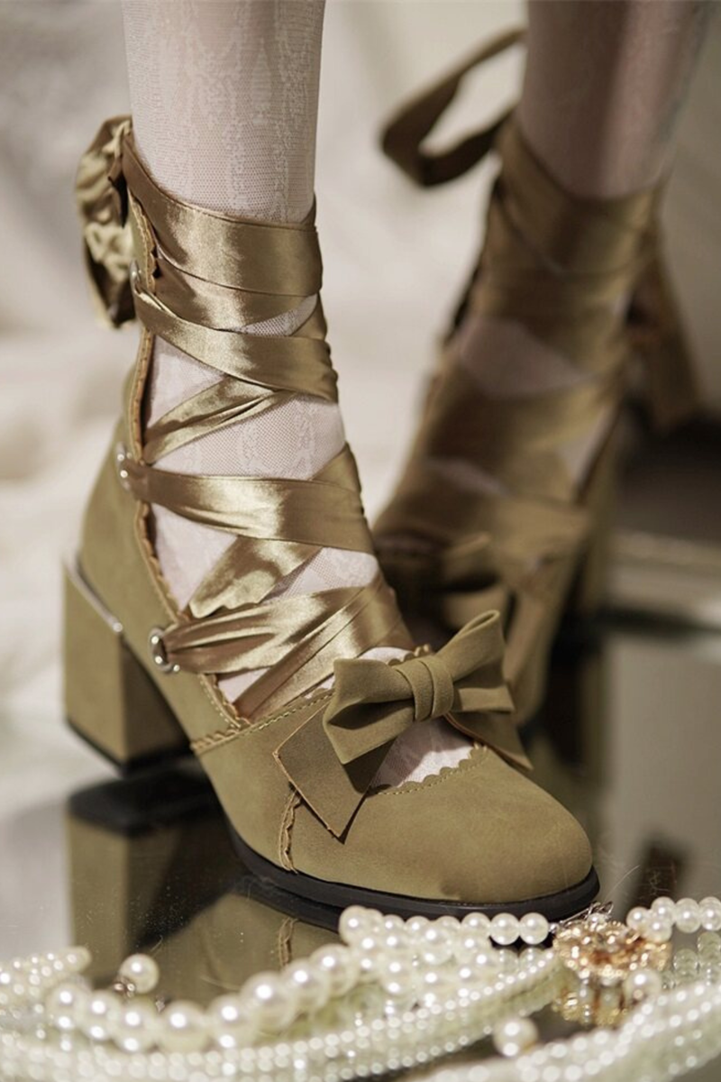 Lace-up Retro Lolita Shoes