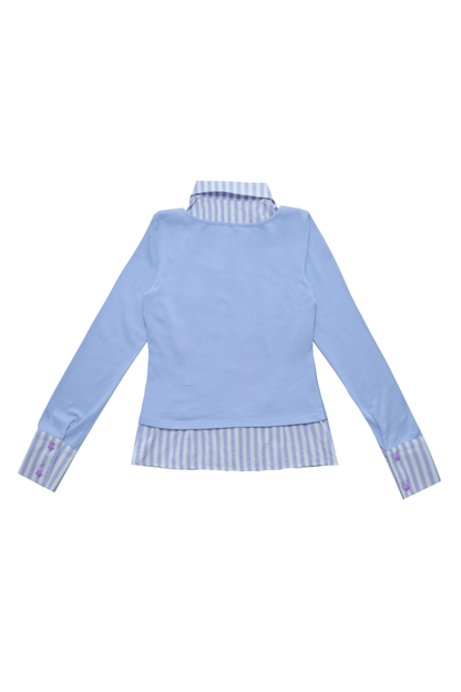 Anime Girl Striped Two Piece Top